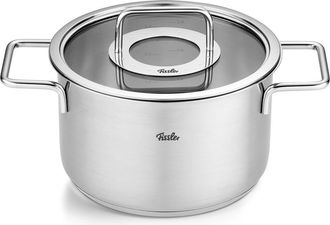 FISSLER Pure Collection Stainless Steel Stock Pot with Glass Lid at Nordstrom, Size Medium