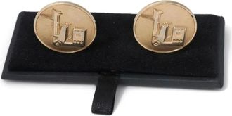 Vintage 2010 Pre-Owned Round cufflinks - men - Gold Plated Brass - One Size