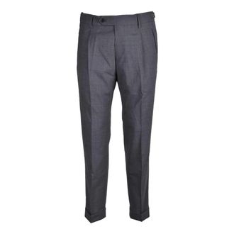 Berwich Broeken, Heren, Grijs, S, Wol, Wolmix Stretchbroek