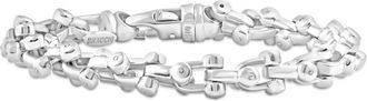 Pompeii3 Mens Polished Steel Clasp 9.5mm Flexible Link 8.5 Bracelet