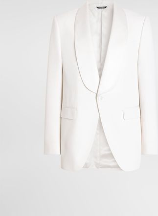 Dolce & Gabbana Sicilia Single-breasted Wool Jacket - Man Suits And Blazers White 50