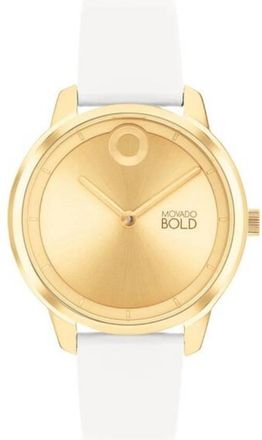 Movado Trend Element Quartz Gold Dial Ladies Watch 3600985