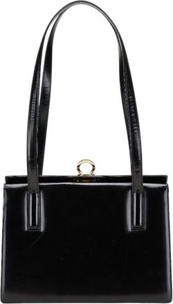 Ferragamo Leather Shoulder Bag Tote Bag (Pre-Owned)