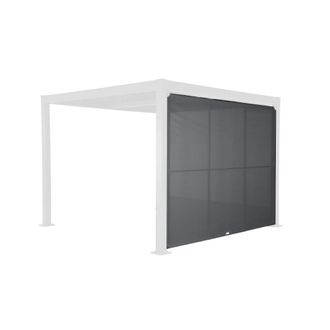 Sweeek Estor lateral abatible de aluminio y textileno para p&eacute;rgola