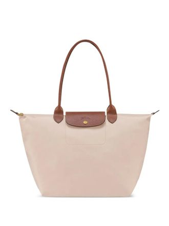 Longchamp Le Pliage grote schoudertas - Beige