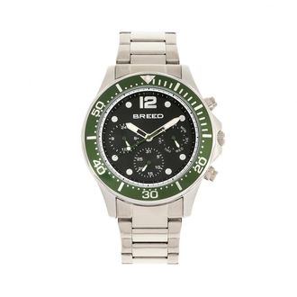 Breed Pegasus 46mm Bracelet Watch with Day, Date, and 24-Hour Sub-Dials