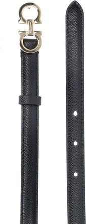 Ferragamo Gürtel - Gancini Fixed Belt - Black - Gr. 90 - in Schwarz - für Damen