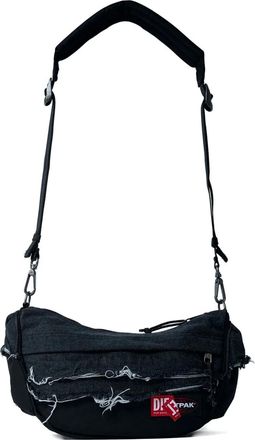 Diesel Borsa a spalla con effetto vissuto - Nero