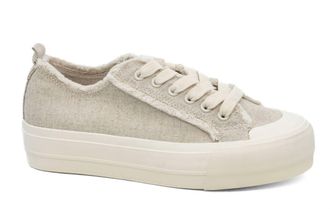 Corkys Footwear Womens Could Care Less Canvas Sneakers In Sand