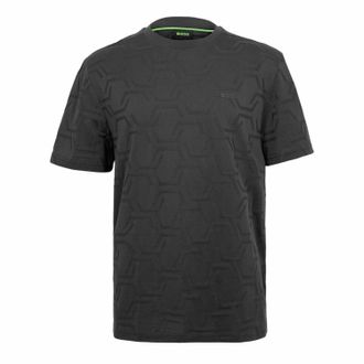 HUGO BOSS Heren HexaQuilt Regular T-Shirt (Donkerblauw)
