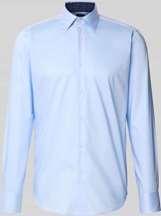 HUGO BOSS Regular Fit Businesshemd aus reiner Baumwolle in Bleu, Größe 40