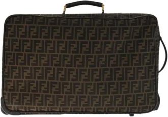 Fendi Pre-owned Vintage Boston Tas - Dames - Vintage Weekendtas - Bruin - ONE Size - Vintage
