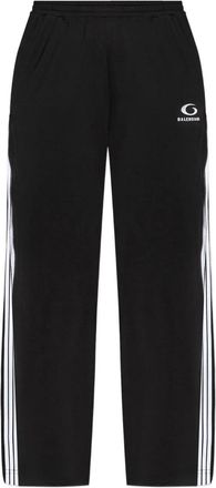 Balenciaga Pantaloni sportivi con dettaglio a righe - Nero