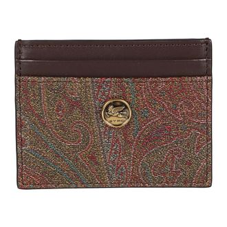 Etro Accessoires, Dames, Veelkleurig, ONE Size, Katoen, Arnica Creditcardhouder