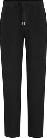 Vilebrequin Pacha Linnen Broek - Heren - Slim Fit Broeken - Zwart - S - Linnen - Broeken