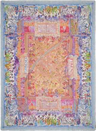 Faliero Sarti Florence Map Seidenmischung-Stola