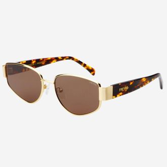Freyrs Eyewear Womens Delilah Sunglasses In Gold / Brown