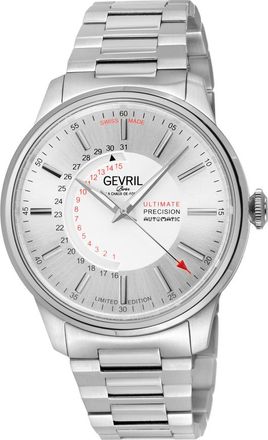 Gevril Group Guggenheim Automatic Silver Dial Mens Watch 49205B