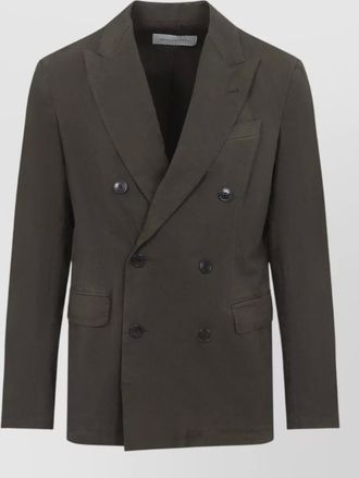 Dries Van Noten balto cotton double breasted tailored jacket