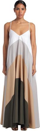 Semicouture Maxi Jurk - Dames - Maxi kleedjes - Beige - S - Kleedjes