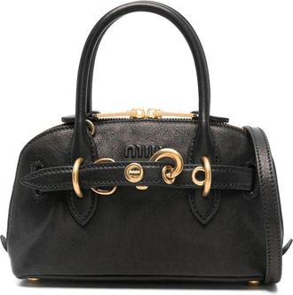 Miu Miu Black Aventure Mini Bag - Womens - Calf Leather
