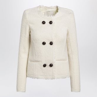 Isabel Marant Giacca Suely in boucl&egrave; ecru