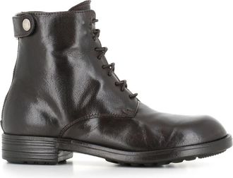 Officine Creative Diary 106 Veterboots - Dames - Veterlaarzen - Zwart - 36 EU - Leer - Schoenen