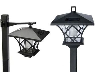 OEM L&aacute;mpara De Jard&iacute;n Solar, Farol Alto De 150 Cm, 2 Led