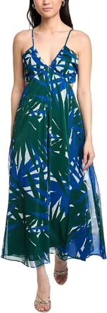 Lost + Wander Palazzo Palm Maxi Dress