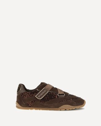Pinko Yulia suede Sneakers with sequins Female 39