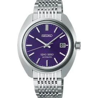 Seiko King Seiko Automatic Purple Dial Mens Watch SJE111