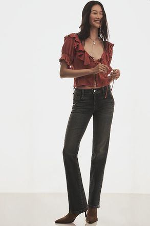 Pilcro Low-Rise Relaxed Straight-Leg Jeans