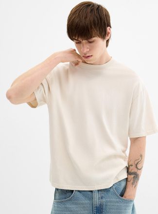 Djab Mens Peachskin washed crew-neck T-shirt DJAB 101 Oversized fit
