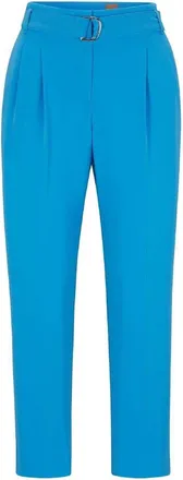 HUGO BOSS Tapiah effen rechte broek voor dames (Helder Blauw)