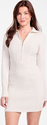 Guess Marissa Cable-Knit Zip Dress