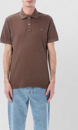 ERL short sleeve polo shirt straight cut collar