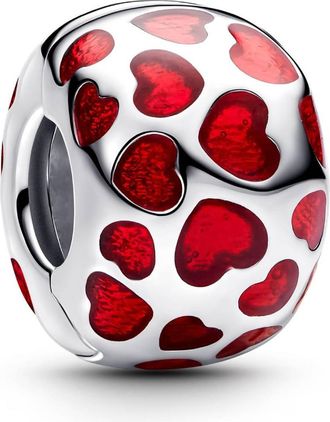 Pandora Ladies Hearts Round Clip Charm