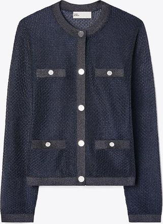 Tory Burch Womens Kendra Mesh Cardigan, size XS