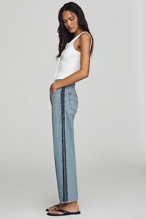 Levi's Ribcage High-Rise Straight-Leg Jeans