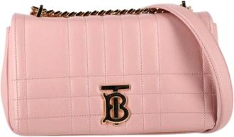 Burberry Pre-owned Cross Body Bags, female, Pink, Size: ONE SIZE Pre-owned Vintage Leather Shoulder Bag