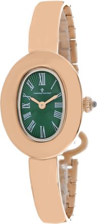 Christian Van Sant Womens Anora Green Oval 26mm