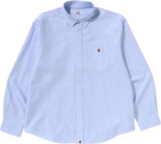 A Bathing Ape One Point Oxford LS Shirt Sax 1L80-131-002-SAX