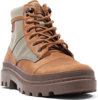 Palladium Pallatrooper Rough Boot in Olive Night/Honey at Nordstrom, Size 10.5