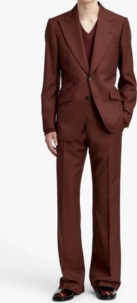 Tiger Of Sweden Tyler Straight Leg Trousers In Warm Chocolate
