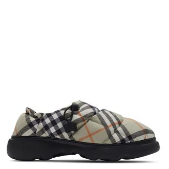 Burberry Pillow Checked Nylon Mules, Brand Size 41 ( US Size 8 )