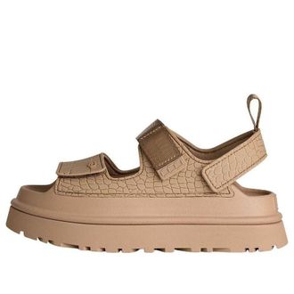 UGG (WMNS) UGG GoldenGlow Embossed Sandals Mustard Seed 1175311-MDSD