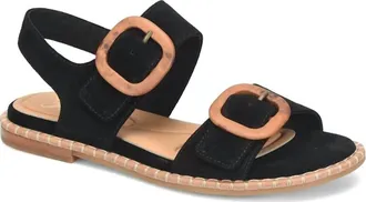 S&ouml;fft Womens Napa Slingback Sandals In Black