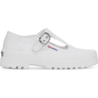 Superga 2541 Mary Jane Alpina Sneakers in White at Nordstrom, Size 40