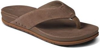 Reef Ojai Suede Flip Flop in Brown at Nordstrom Rack, Size 13