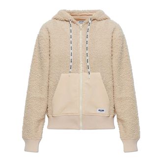 Moschino Felpa in pile Sherpa - - Sweatshirts & Hoodies - Donna - Beige - M